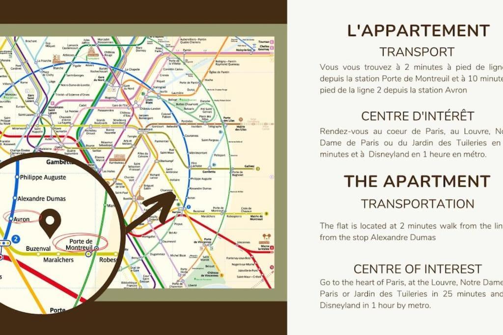 31.Appart 8Pers#3 Bedroom #Pere Lachaise #Nation Paris Exteriör bild